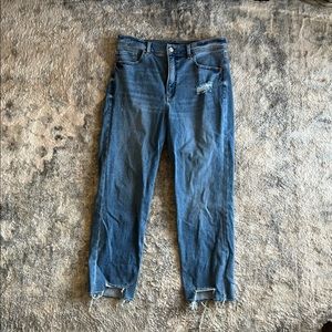 Express Super High Rise Mom Jeans